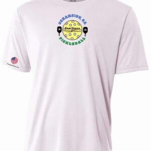 San Diego Senior Games Men's PERFORMANCE SHIRTS (DO NOT PAY FOR SHIPPING) Shirts will be at day of Tournament Email us your Full name and correct size